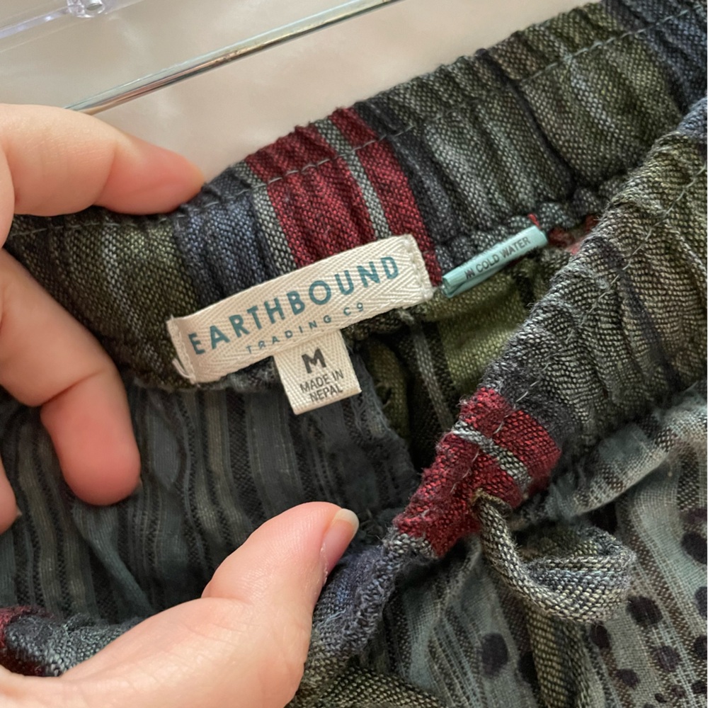 Multicolor Patchwork Women's Pants - image 3